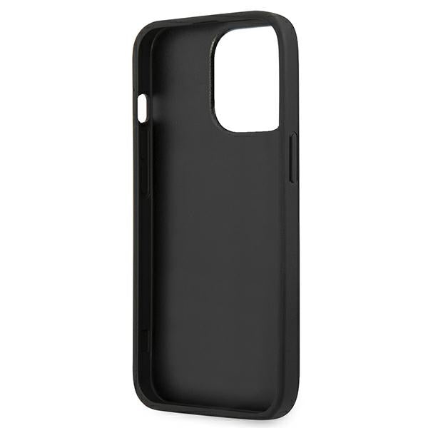 Guess Saffiano 4G Metal Logo case for iPhone 13 Pro / 13 6.1" - black