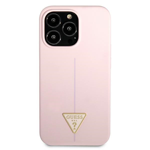 Guess Silicone Triangle Case for iPhone 13 Pro / 13 6.1" - Purple