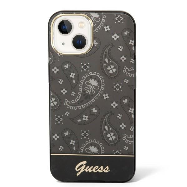 Guess Bandana Paisley Case for iPhone 14 / 15 / 13 6.1" - Black