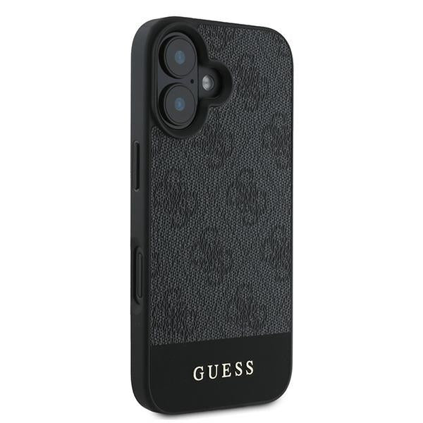 Guess 4G Bottom Stripe Case for iPhone 16 Plus 6.7" - Gray