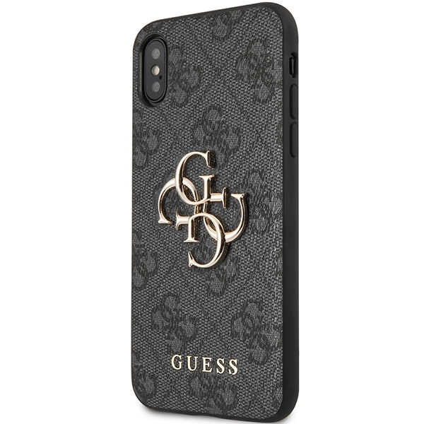 Guess 4G Big Metal Logo iPhone X/XS Case - Gray