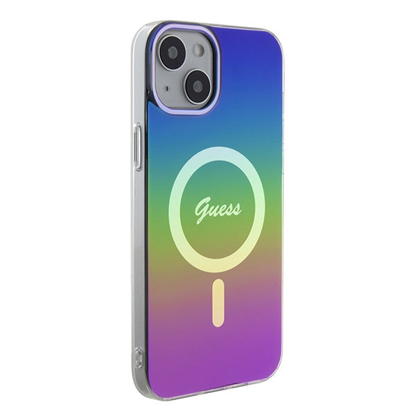 Guess IML Iridescent MagSafe case for iPhone 15 Plus / 14 Plus 6.7" - multicolor
