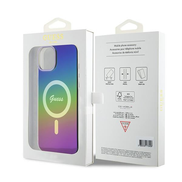 Guess IML Iridescent MagSafe case for iPhone 15 / 14 / 13 6.1" - multicolor