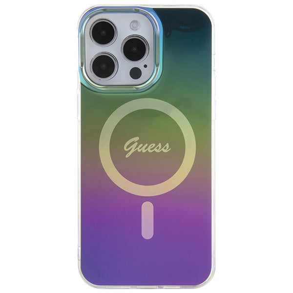 Guess IML Iridescent MagSafe case for iPhone 15 Pro Max 6.7" - multicolor