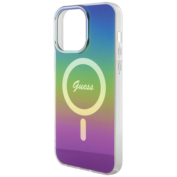Guess IML Iridescent MagSafe case for iPhone 15 Pro Max 6.7" - multicolor