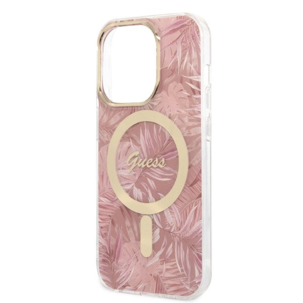 Guess MagSafe case + charger set for iPhone 14 Pro 6.1&quot; - pink