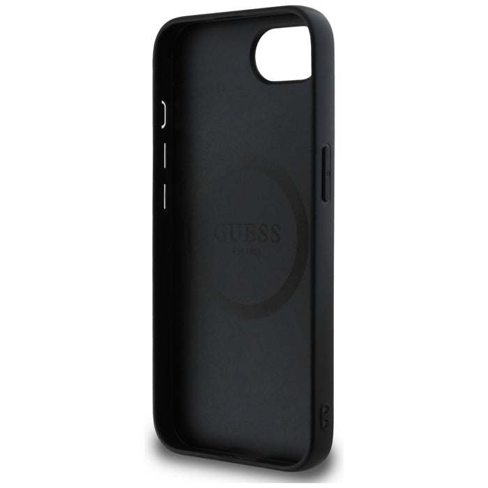 Guess 4G Script Logo MagSafe case for iPhone 16e - black