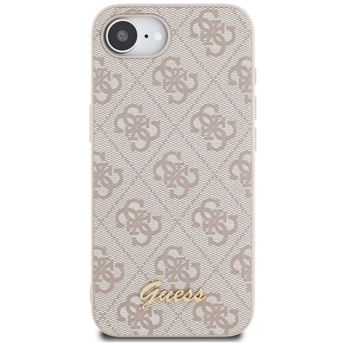Guess 4G Script Logo MagSafe iPhone 16e Case - Pink