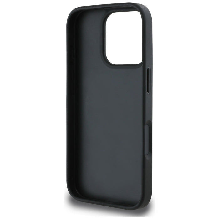 Guess Grained Roses Big 4G logo iPhone 16 Pro case - black
