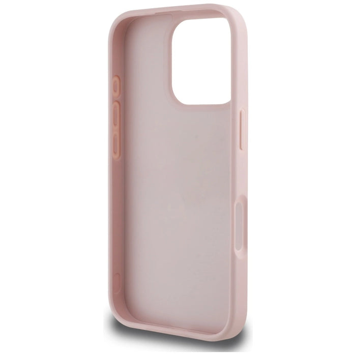 Guess Grained Roses Big 4G logo iPhone 16 Pro case - pink