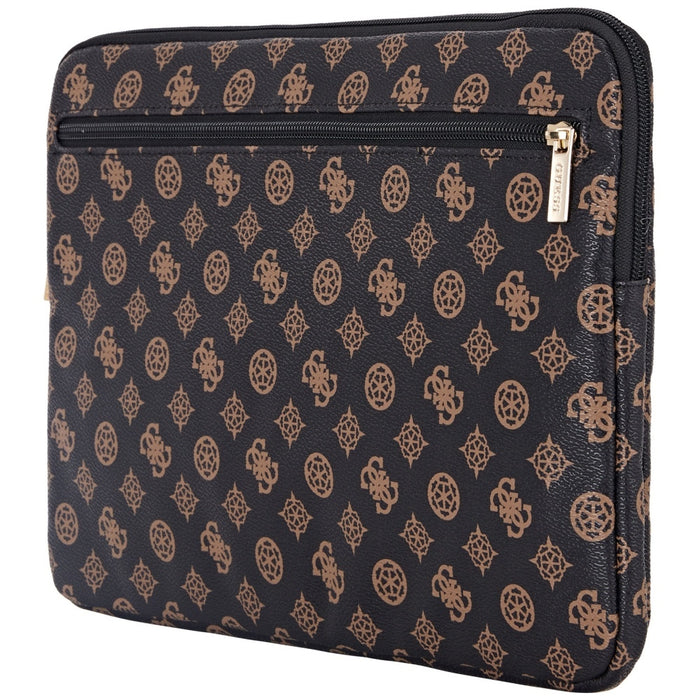 Guess Sleeve Peony Pocket Triangle 14" Laptop Bag - Black
