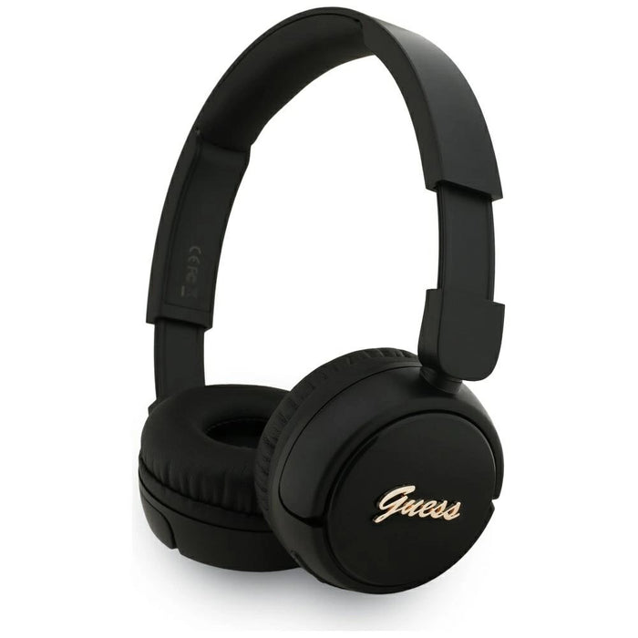 Guess Metal Logo Script Over-Ear Headphones - Black