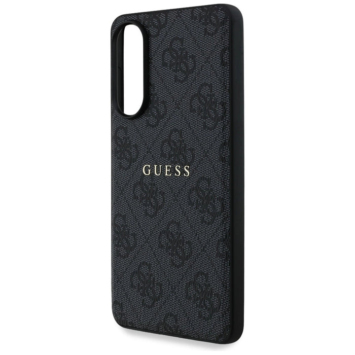 Guess 4G Ring Classic Logo MagSafe Case for Samsung Galaxy S25 Edge - Black