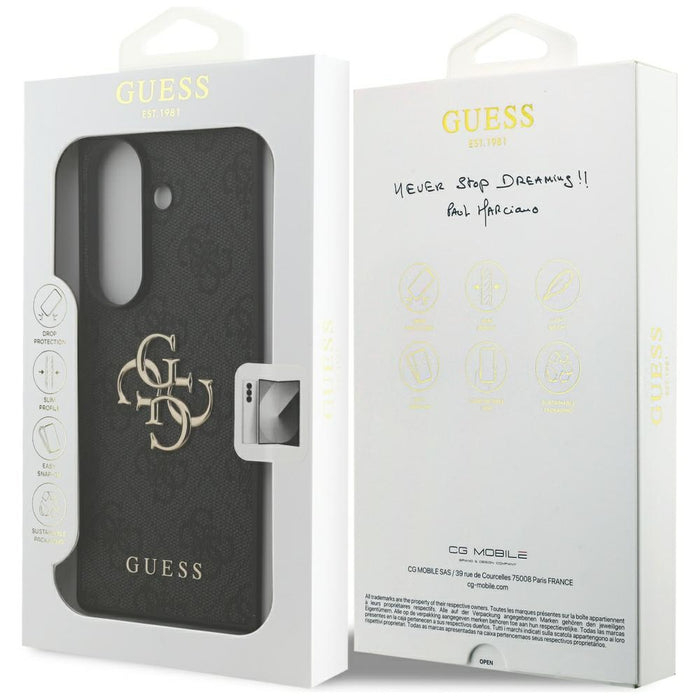 Guess Big 4G Logo Classic Logo Case for Samsung Galaxy Z Fold7 - Black