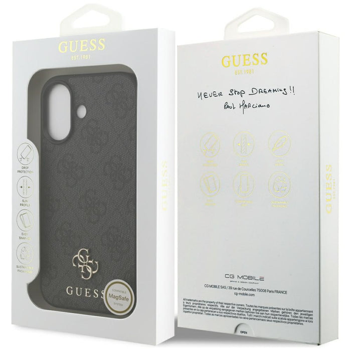 Guess 4G Small Classic Logo MagSafe case for iPhone 17 - black