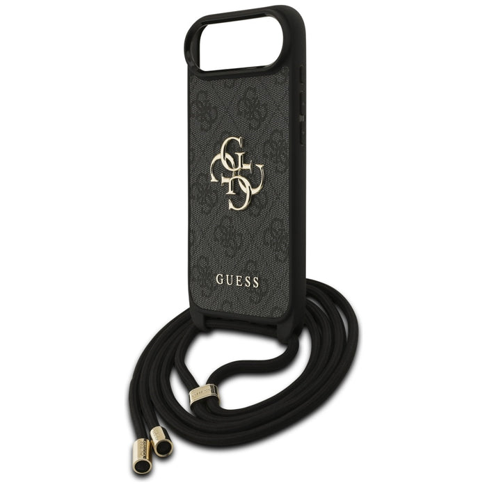 Guess 4G Big Logo Cord Stap Crossbody Case for iPhone Air - Black