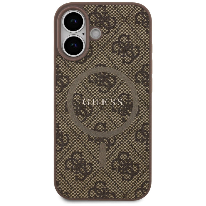 Guess 4G Ring Classic Logo MagSafe Case for iPhone 17 - Brown
