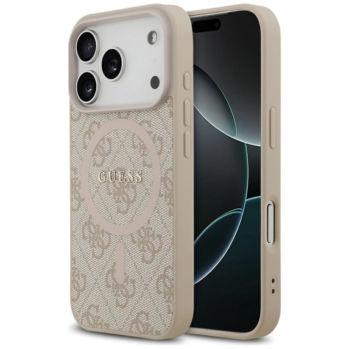 Guess 4G Ring Classic Logo MagSafe Case for iPhone 17 Pro - Pink