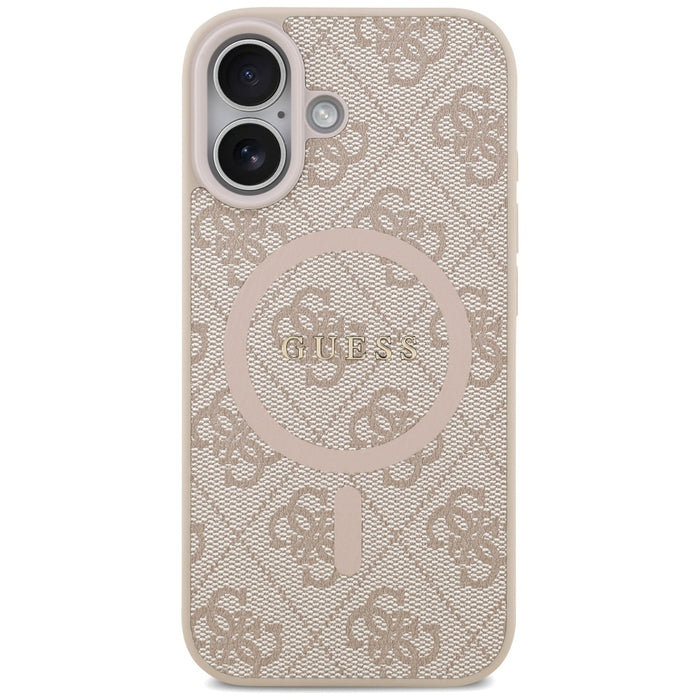 Guess 4G Ring Classic Logo MagSafe Case for iPhone 17 - Pink