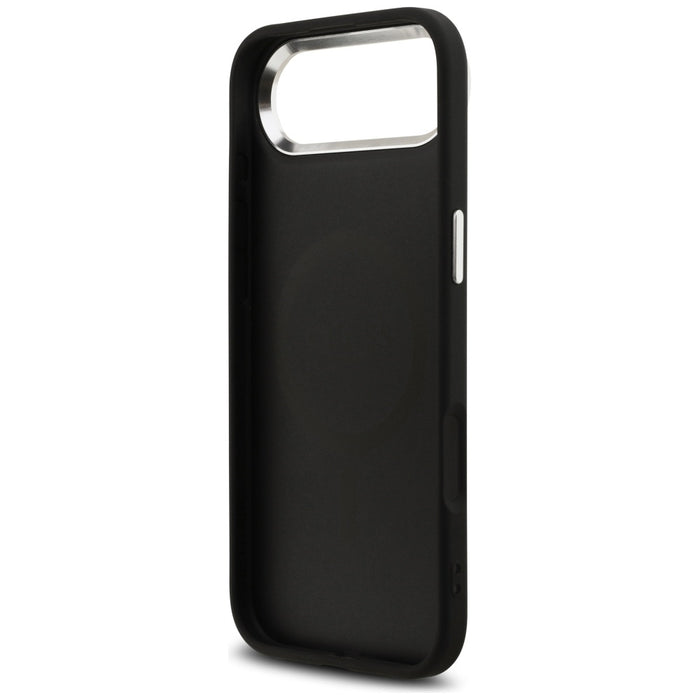 Guess Glitter Triangle Logo MagSafe Case for iPhone 17 Air - Black