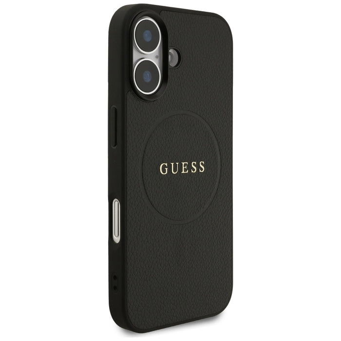 Guess Grained Ring MagSafe case for iPhone 17 - black