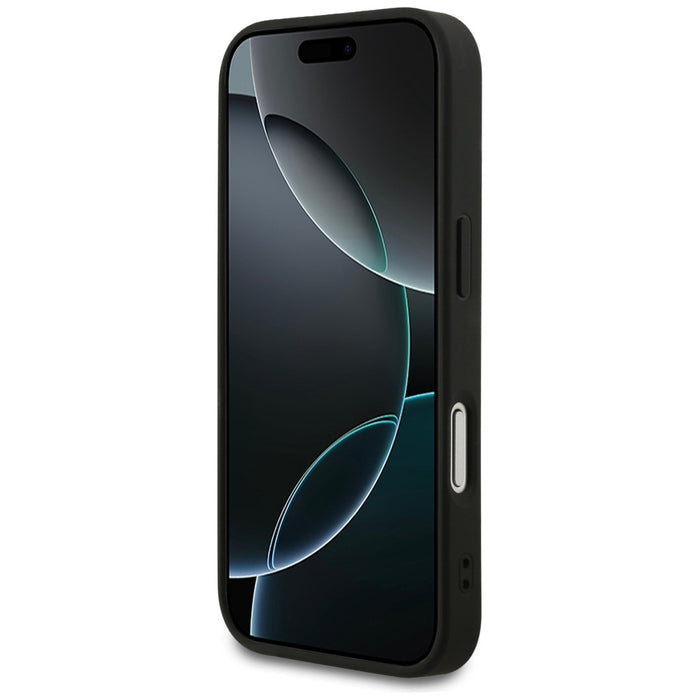 Guess Grained Ring MagSafe case for iPhone 17 Pro - black