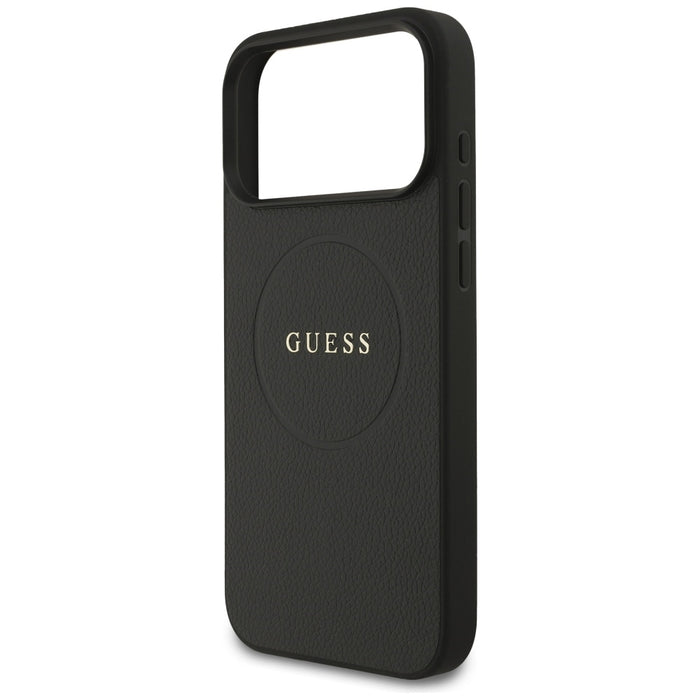 Guess Grained Ring MagSafe case for iPhone 17 Pro Max - black