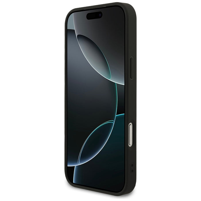 Guess Grained Ring MagSafe case for iPhone 17 Pro Max - black