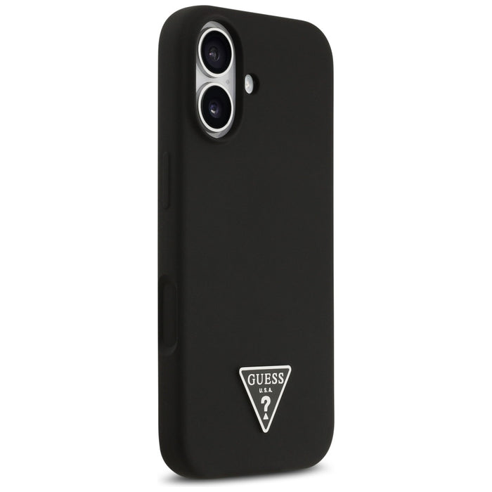 Guess Silicone Triangle Logo MagSafe Case for iPhone 17 - Black