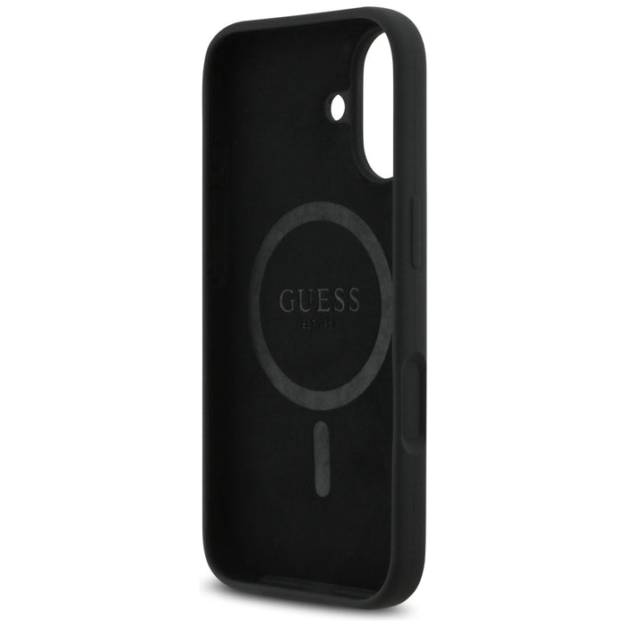 Guess Silicone Triangle Logo MagSafe Case for iPhone 17 - Black