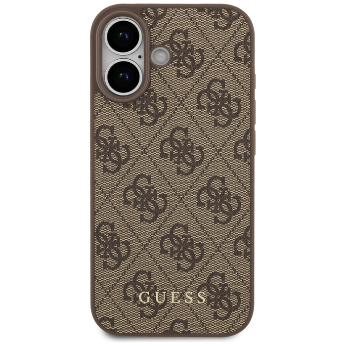 Guess 4G Classic Case for iPhone 17 - Brown