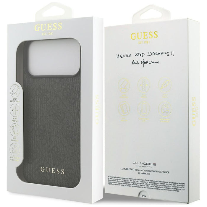 Guess 4G Classic Case for iPhone 17 Pro Max - Black