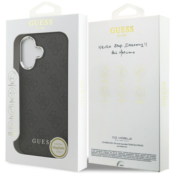 Guess 4G Classic Logo MagSafe case for iPhone 17 - black