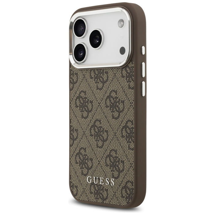 Guess 4G Classic Logo MagSafe Case for iPhone 17 Pro Max - Brown