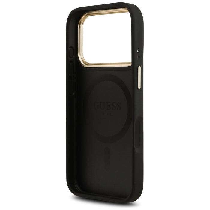 Guess 4G PU Classic Logo MagSafe case for iPhone 17 Pro - black