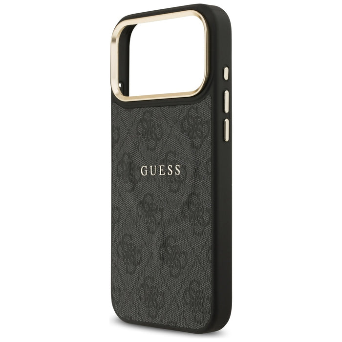 Guess 4G PU Classic Logo MagSafe case for iPhone 17 Pro Max - black