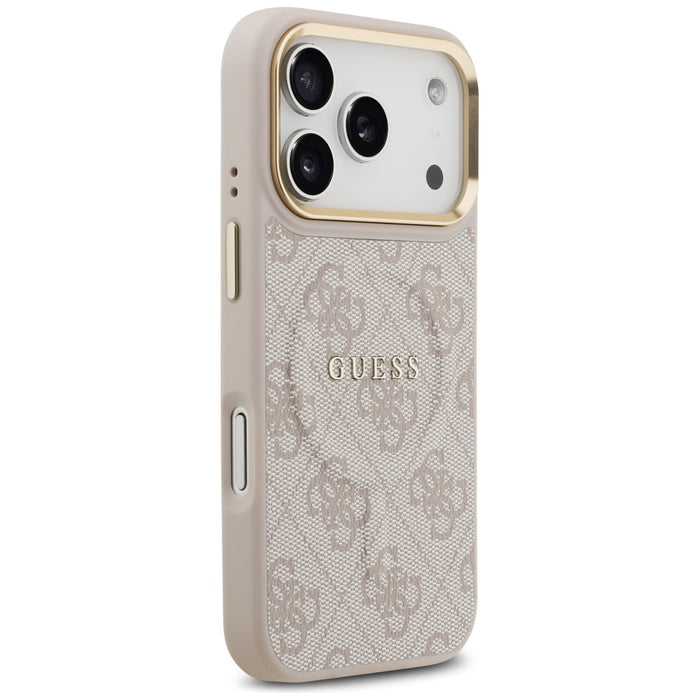 Guess 4G PU Classic Logo MagSafe Case for iPhone 17 Pro - Pink