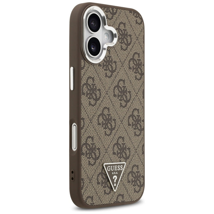 Guess 4G Triangle Logo MagSafe case for iPhone 17 - brown