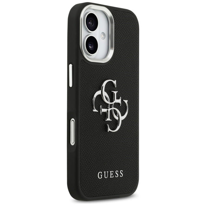 Guess Grained Big 4G Classic Logo case for iPhone 17 - black