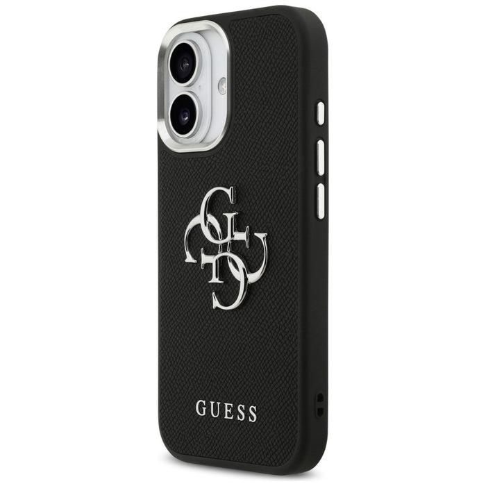 Guess Grained Big 4G Classic Logo case for iPhone 17 - black