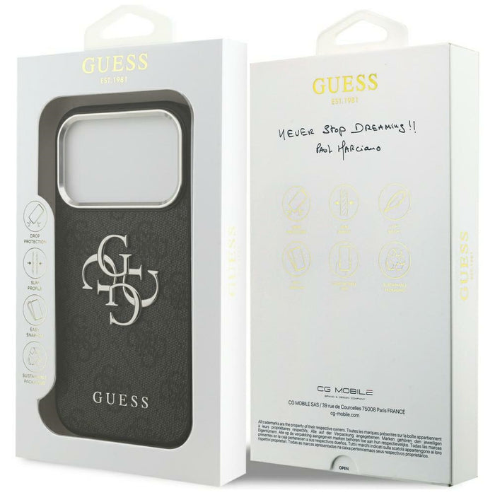 Guess 4G Big 4G Classic Logo case for iPhone 17 Pro Max - black