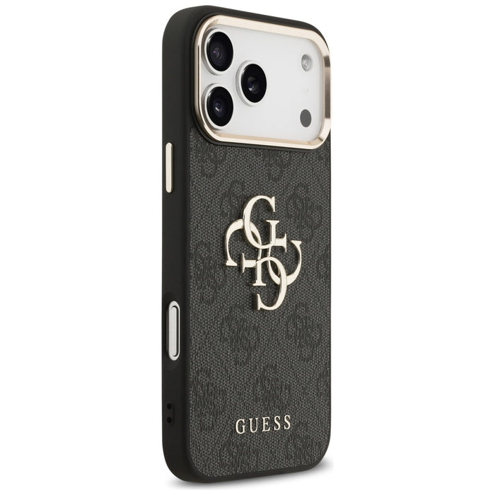 Guess 4G Big 4G Classic Logo Case for iPhone 17 Pro Max - Black and Gold