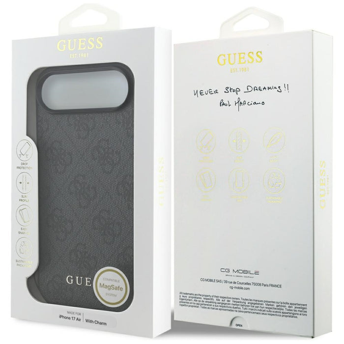 Guess 4G Charms Collection MagSafe case for iPhone Air - black
