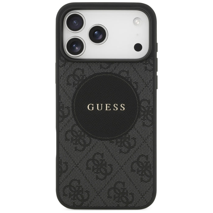 Guess 4G Circle Classic Logo MagSafe case for iPhone 17 Pro Max - black