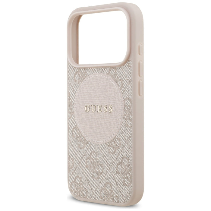 Guess 4G Circle Classic Logo MagSafe Case for iPhone 17 Pro - Pink