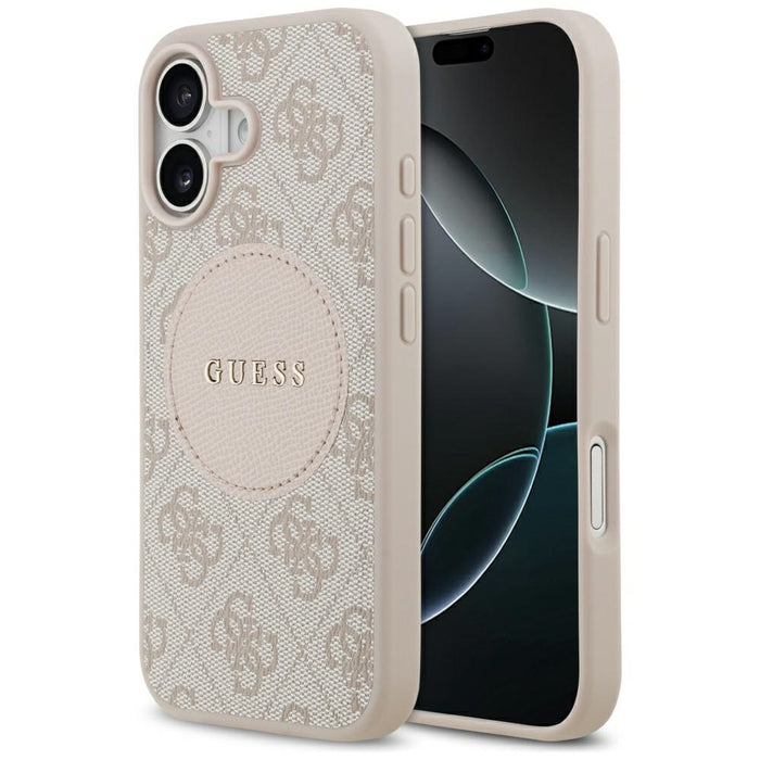 Guess 4G Circle Classic Logo MagSafe Case for iPhone 17 - Pink