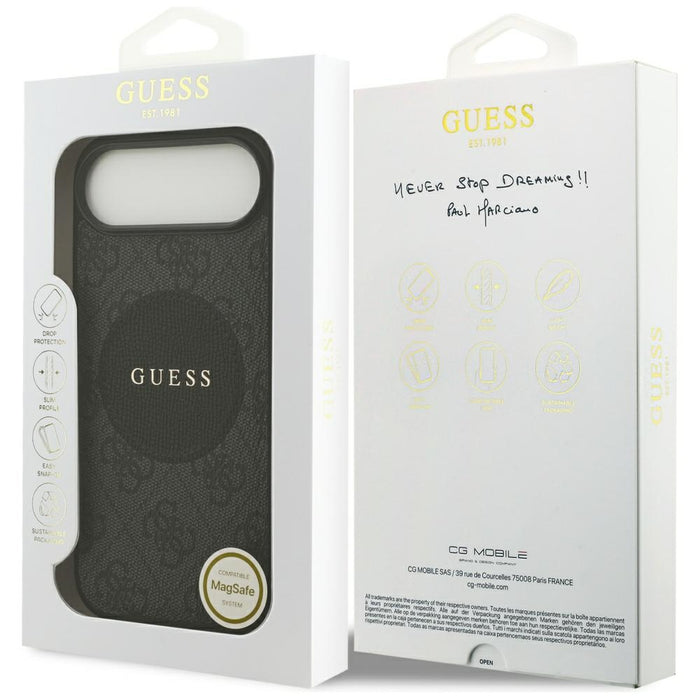 Guess 4G Circle Classic Logo MagSafe case for iPhone Air - black
