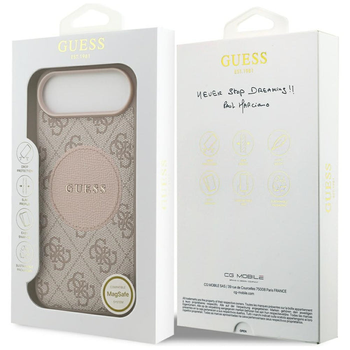 Guess 4G Circle Classic Logo MagSafe case for iPhone Air - pink