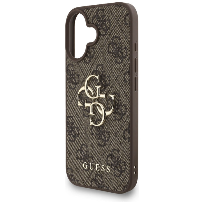 Guess 4G Strap 4G Classic Logo Case for iPhone 16 - Brown