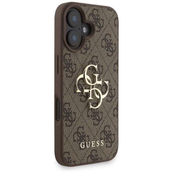 Guess 4G Strap 4G Classic Logo Case for iPhone 16 - Brown